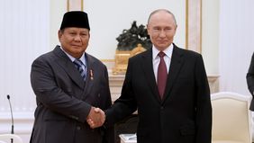 Presiden Prabowo Subianto mengadakan pertemuan dengan Presiden Rusia Vladimir Putin, di mana ia menyampaikan rasa terima kasih atas kualitas hubungan bilateral yang dinilai berada pada level yang sangat baik.