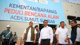 Menteri Pertanian (Mentan) Andi Amran Sulaiman kembali melepas keberangkatan bantuan Kementan Peduli pengiriman tahap II untuk percepatan penanganan bencana di Sumatera. 