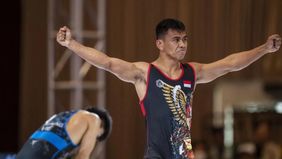 Kontingen gulat Indonesia berhasil mempersembahkan satu medali emas dan tiga medali perak dari nomor disiplin greco-roman pada SEA Games 2025 yang berlangsung di Pacific Park Sriracha, Chonburi, Rabu.