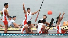 Tim perahu naga Indonesia menyumbangkan satu medali emas dan satu perak setelah tampil di final nomor small boat 200 meter putra dan putri pada SEA Games Thailand 2025 yang berlangsung di Rayong, Kamis, 18 Desember 2025.