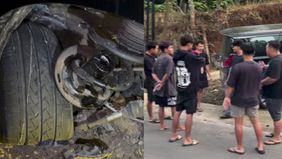 Mobil yang ditumpangi kru NDX AKA alami kecelakaan tunggal di Banyumas, korban luka-luka.