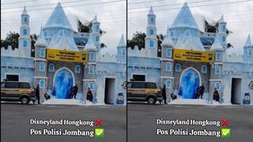 Satuan Lalu Lintas (Satlantas) Polres Jombang menghadirkan nuansa berbeda dalam pelaksanaan Operasi Lilin Semeru 2025. Sebuah Pos Pelayanan (Posyan) bertema Disneyland didirikan di lokasi strategis Jalan KH Wahid Hasyim, Jombang, dan langsung mencuri