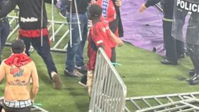 Bentrokan antar suporter terjadi di final Piala Kolombia di kota Medellin pada Rabu malam, 59 orang terluka.