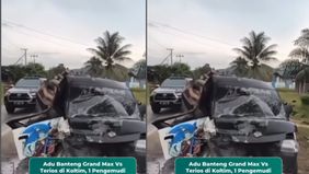 Dua kendaraan yang terlibat yakni mobil Daihatsu Grand Max pengangkut kayu bakar dikemudikan M Jamilin (25) dan sebuah Toyota Terios yang dikemudikan Hari Setiawan (46) melaju dari arah berlawanan. Benturan keras terjadi di bagian depan kedua mobil h
