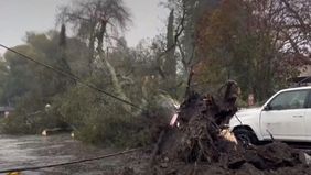 Gubernur Negara Bagian California, Amerika Serikat, Gavin Newsom, menetapkan status darurat di enam wilayah menyusul terjangan badai disertai hujan lebat dan angin kencang.