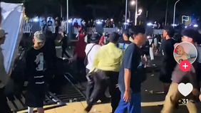 Sejumlah orang diamankan polisi