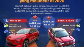 Sejumlah produsen otomotif global bersiap meluncurkan mobil listrik terbaru di Indonesia pada 2026, mencakup berbagai segmen mulai dari city car, sedan, SUV hingga MPV keluarga. 