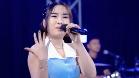 Diva Hani tampil cantik dan menawan di acara Soundcore.