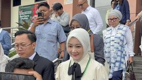 Atalia Praratya mengucap syukur usai hadir di persidangan lantaran semuanya sepakat untuk berpisah.