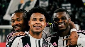 Kelima gol tuan rumah dicetak oleh Gleison Bremen, Jonathan David, Kenan Yildiz, dan Weston McKennie, ditambah bunuh diri Filippo Terracciano.