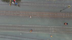 Sejumlah perjalanan kereta api jalur Jawa Tengah terpaksa dibatalkan akibat banjir di Pekalongan.