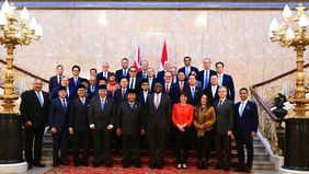 Prabowo Subianto, menghadiri forum bisnis dan investasi yang dilanjutkan dengan jamuan santap siang yang diselenggarakan oleh Wakil Perdana Menteri Inggris David Lammy di Lancaster House