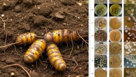 Pusat Riset Bahan Baku Obat dan Obat Tradisional, Badan Riset dan Inovasi Nasional (BRIN), mencatat capaian penting melalui penemuan bakteri aktinomisetes yang hidup di tanah rhizosfer atau area sekitar akar dan rimpang kunyit (Curcuma longa L.). Mik