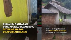 Berdasarkan informasi yang dihimpun, ambruknya lantai rumah terjadi secara tiba-tiba. Bagian bangunan yang terdampak meliputi area dapur dan kamar mandi (WC) yang berada tepat di atas bantaran sungai. Korban diduga ikut terjatuh dan terbawa arus sung