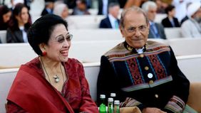 Presiden Kelima Republik Indonesia yang juga Ketua Umum PDI Perjuangan (PDIP) Megawati Soekarnoputri menghadiri forum Majelis Persaudaraan Manusia yang digelar di Museum Nasional Zayed, Abu Dhabi, Uni Emirat Arab (UEA), pada Selasa sore.