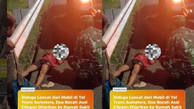 Dua bocah tersebut dilarikan ke rumah sakit.