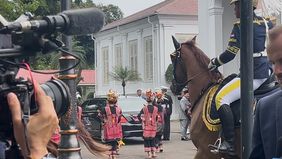 Prabowo Subianto menerima kunjungan Perdana Menteri (PM) Australia Anthony Albanese di Kompleks Istana Kepresidenan, Jakarta