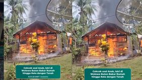 Peristiwa tersebut terjadi di siang hari hingga api dengan cepat membesar karena bangunan rumah sebagian besar berbahan papan.