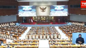 Rapat paripurna hanya dihadiri 292 anggota DPR.