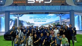 Booth BYD di IIMS 2026 Menyatukan Eksplorasi Teknologi EV dan Interaksi Bersama Komunitas Pengguna BYD, BEYOND Community.
