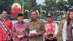 Gubernur DKI Jakarta, Pramono Anung meresmikan Maroedja Sport Park di Kembangan, Jakarta Barat, Kamis, 12 Februari 2026.