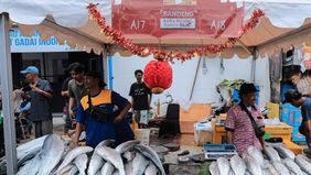 Festival Bandeng Rawa Belong 2026 resmi dibuka oleh Gubernur DKI Jakarta, Pramono Anung di Pasar Bandeng Rawa Belong, Jakarta Barat, Sabtu, 14 Februari 2026.