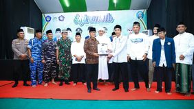 Menteri Desa dan Pembangunan Daerah Tertinggal (Mendes PDT) Yandri Susanto membuka Syiar Ramadhan Al - Khairiyah (Syiramah) di Yayasan Al - Khairiyah Citangkil, Cilegon, Sabtu 28 Februari 2026.