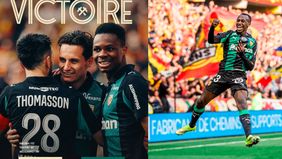 Lens kini mengumpulkan 56 poin di peringkat kedua klasemen Liga Prancis atau hanya satu poin di bawah PSG.