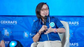 Menteri Ekonomi Kreatif/Kepala Badan Ekonomi Kreatif (Ekraf), Teuku Riefky Harsya menghadiri penutupan Rapat Kerja Nasional (Rakernas) Gerakan Ekonomi Kreatif Nasional (GEKRAFS) di Novotel Pulomas, Jakarta