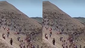 Cek Fakta: Viral Video Warga Israel Kabur ke Pegunungan Gegara Serangan Rudal Iran