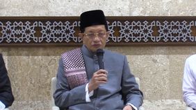 Imam Besar Masjid Istiqlal, Nasaruddin Umar, memaparkan rangkaian kegiatan malam takbiran yang akan digelar di Masjid Istiqlal