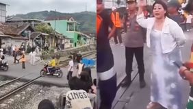 Aksi warga memblokir perlintasan kereta api di Kelurahan Garuntang, Kecamatan Bumi Waras, Kota Bandar Lampung menjadi sorotan setelah videonya viral di media sosial. Rekaman berdurasi 39 detik yang dibagikan akun @murzzzrfserpong08 memperlihatkan pul