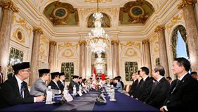 Perdana Menteri (PM) Jepang, Sanae Takaichi, menyampaikan komitmen penguatan kemitraan strategis komprehensif antara Jepang dan Indonesia usai melakukan pertemuan bilateral dengan Presiden Prabowo Subianto, di Istana Akasaka, Tokyo