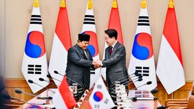 Republik Korea Lee Jae Myung mendorong peningkatan hubungan bilateral Korea Selatan dan Indonesia menjadi kemitraan strategis komprehensif khusus.