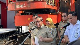 Gubernur DKI Jakarta, Pramono Anung melakukan groundbreaking untuk Pasar Gardu Asem dan Pasar Kramat Jaya, digelar di Pasar Gardu Asem, Jalan Gardu Asem, Kemayoran, Jakarta Pusat, Senin, 6 April 2026.