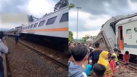 Kereta Api Bangunkarta relasi Jombang-Pasarsenen mengalami anjlok di emplasemen Stasiun Bumiayu, Kabupaten Brebes, Jawa Tengah pada Senin, 6 April 2026 sekitar pukul 14.15 WIB. Insiden ini menyebabkan tiga gerbong keluar dari rel dan berada dalam pos