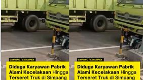 Motor yang dikendarai korban diketahui terseret dari seberang jalan, tepatnya dari area depan toko Megah Alumunium hingga ke lokasi depan warteg.
