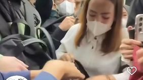 Peristiwa ini terjadi di Koridor 1 jalur bus TransJakarta.