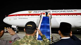 Presiden Republik Indonesia Prabowo Subianto bertolak menuju Moskow, Federasi Rusia