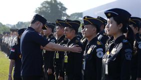 Direktorat Jenderal Imigrasi mengukuhkan Satuan Tugas (Satgas) Patroli Imigrasi &ldquo;Dharma Dewata&rdquo; di Bali pada Rabu, 15 April 2026.