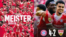 Tambahan tiga poin membuat perolehan Bayern tak lagi bisa dikejar Borussia Dortmund di posisi kedua. Bayern saat ini mengoleksi 79 poin, sementara Dortmund mengumpulkan 64 poin dengan menyisakan 4 pertandingan.