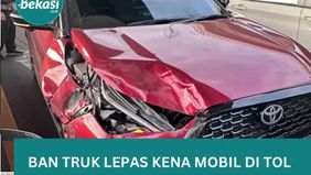 Mayang bersama suaminya masih selamat meski mobil yang ditumpanginya menghantam ban mobil truk yang lepas di ruas Jalan Tol Jakarta-Cikampek Km 13 arah Jakarta pagi ini, Senin, 27 April 2026.