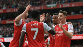 Arsenal tampil dominan saat menaklukkan Fulham dengan skor telak 3-0 dalam lanjutan Liga Inggris musim 2025/2026 di Stadion Emirates, London, Sabtu, 2 Mei 2026 malam WIB. 