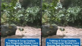 Kondisi mulai berbahaya saat perjalanan pulang, ketika hujan deras mengguyur area dan menyebabkan jalur tracking menjadi licin serta rawan longsor. Selain itu, debit air sungai meningkat signifikan dalam waktu singkat, mengakibatkan arus menjadi dera