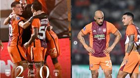 Borneo FC kembali berhasil menyamai poin Persib Bandung setelah mengalahkan Bali United secara dramatis dengan skor 3-2 pada pekan 32 di Stadion Kapten I Wayan Dipta, Gianyar, Bali, Senin.
