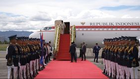 Presiden RI Prabowo Subianto mendarat di Bandara Benito Ebuen Airbase, Cebu, Filipina, Kamis 7 Mei 2026 siang pukul 14.30 waktu setempat atau 13.30 WIB. 
