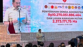 Hal ini disampaikan Burhanuddin kala acara penyerahan hasil penertiban kawasan hutan oleh Satgas Penertiban Kawasan Hutan