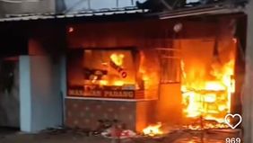 Kebakaran berlangsung pagi tadi.