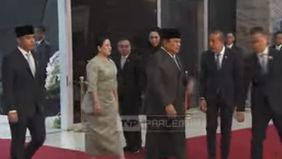 Keduanya hadir guna mengikuti rapat paripurna DPR
