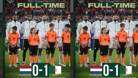 Skuad asuhan Ronald Koeman kembali menciptakan peluang dari tembakan yang dilepaskan Ryan Gravenberch, namun kiper Aljazair Luca Zidane menghalaunya.
